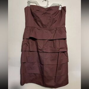 J. CREW Classic Mauve Ruffles Dress Women’s Size 6